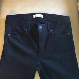 Loft legging soft denim pant size 26/2 BLACK